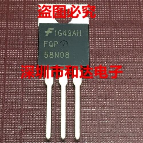 5pcs/FQP58N08 58N08 TO-220