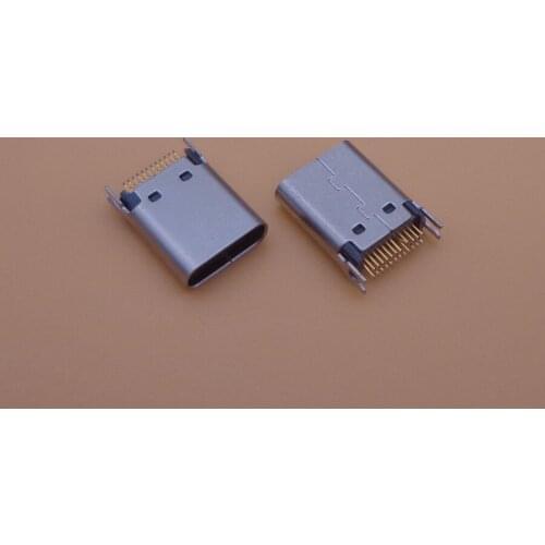 5Pcs USB 3.1 Type C Female jack Socket Connector 24pin 180 degree Vertical PCB High speed DIY Connectors replacement repair part