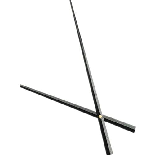 50PCS Long Size Black Metal Clock Arms with Second Cap DIY Your Large Wall Clock Accessories