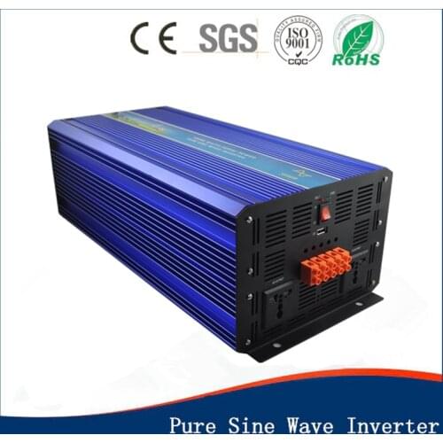 5KW Pure Sine Wave Power Inverter Converter 12V 24V 48V to 100V 110V 120V 240V 230V 220V High Frequency LED Display Off Grid Use