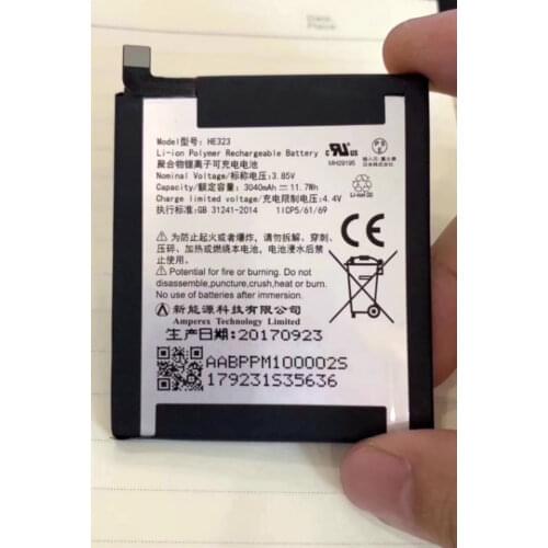 3.85v 3040mah Rechargeable HE323 battery For essential phone ph-1 Cell phone batterie+Number tracking