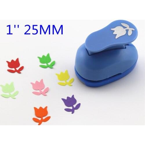 Free ship 1'' tulip eva foam punch child diy craft punch scrapbook paper cutter scrapbooking punches Embosser S2937-7