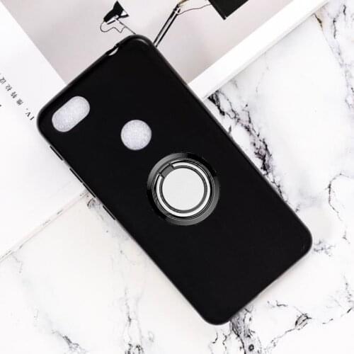For Alcatel 1V 5001D Back Ring Holder Bracket Phone Case Cover Phone TPU Soft Silicone Cases ON Alcatel 1V 5001D 2019