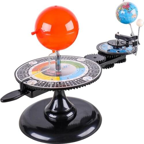 DIY Solar System Model Globe Earth S-un Moon Orbital Planetarium Educational Teaching Tool Astronomy Science Kit for Child Kid