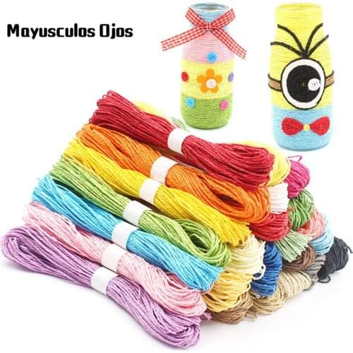 30m Double-strand Color Paper Rope 2mm Diameter DIY Hand-knitted Kindergarten Art Material Toys