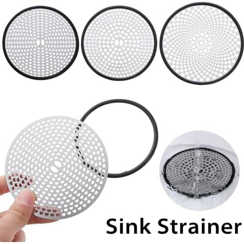 Stainless Steel Sink Strainer Bathroom Shower Drain Protector Cover Colander Kitchen Sink Mesh Strainer Filter Hair Catcher