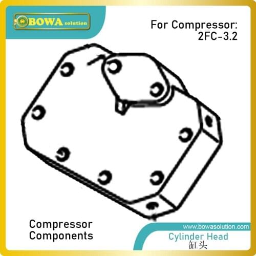 2FC3.2 recipricating piston compressor cylinder head is great spare pars for ice-maker, cold room equipments or blast freezers