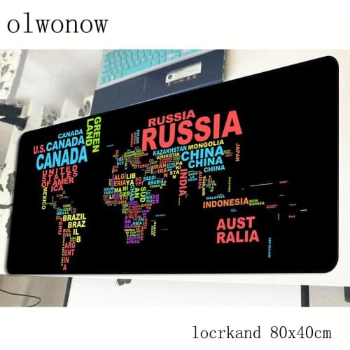 World map mousepad 800x400x3mm Colourful gaming mouse pad gamer mat Gorgeous game computer desk padmouse keyboard play mats