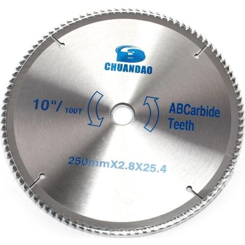 10"255mm Carbide Metal Circular Saw Blade Angle Grinder Motor Tool Mandrel For Rotary Cutting Wood and Plastic 60/80/100/120T