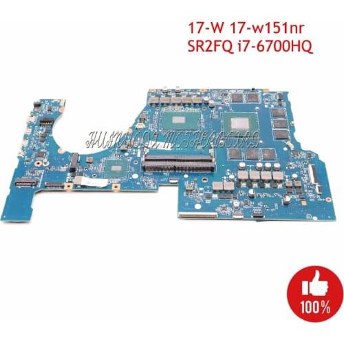 862263-601 862263-001 G38D DAG38DMBCC0 Laptop motherboard For HP OMEN 17-W 17-w151nr SR2FQ I7-6700HQ N17E-G2-A1 GeForce GTX 1070