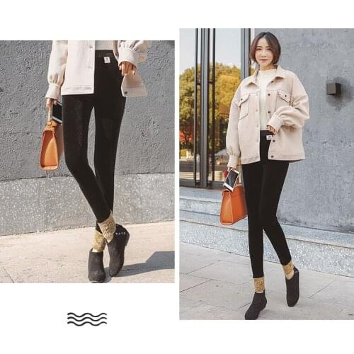 Fashion Womens Leggings Sexy Casual Leg Warmer Thickness Warmmer Leggins Pants Trousers Womans Leggings Fleece Leggings