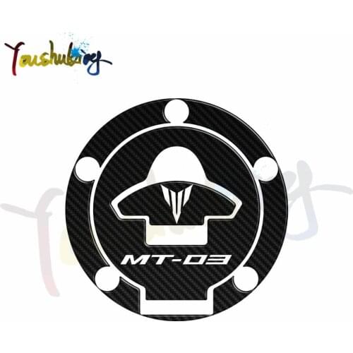 Carbon Fiber Fuel Oil Tank Pad Decal Protector Cover Sticker fit for MT-03yamaha