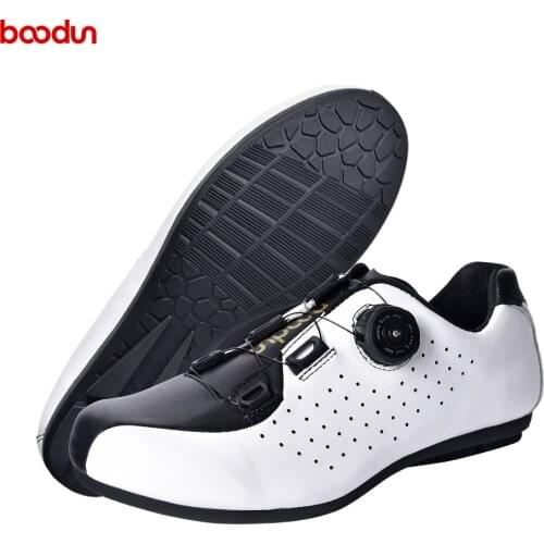 Boodun new bicycle riding shoes men and women without lock rubber bottom riding shoes breathable non-slip casual sports shoes