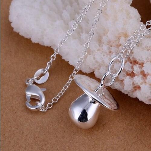 P128_2 Hot Sale Fine Silver Color Jewelry,Wholesale Factory Price Charms Free Shipping Fashion Nipple Pendants /aqqajhxa
