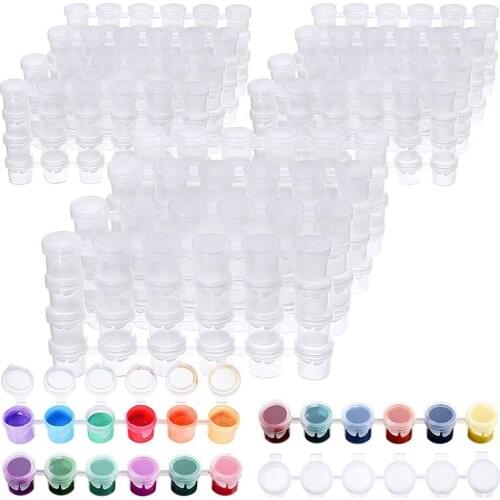 60 Strips Empty Paint Strips For Classrooms Schools Paintings Art Festivals Summer Camps,360 Pots In Total