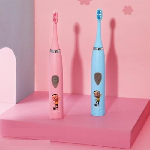 Hot Sell Children Cartoon Pattern Electric Toothbrush Double-sided Teeth Tooth Brush Heads For Kids with Soft Replacement Heads