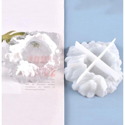 Ashtray Silicone Mold New Mountain Shape Ashtray Mold White Crystal Resin Epoxy Mold DIY Jewelry Making Tools Decorative Craft