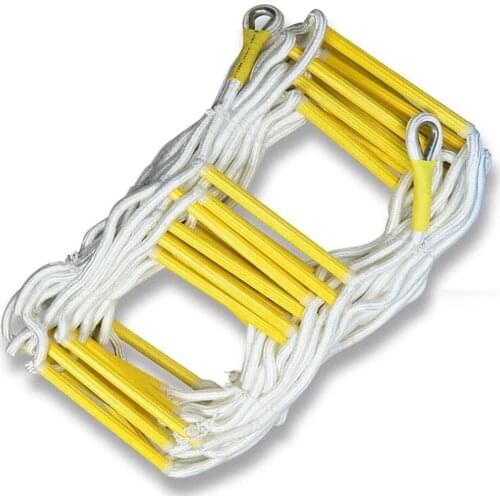 5M Rescue Rope Ladder Floor Escape Ladder Emergency Work Safety Response Fire Rescue Rock Climbing Anti-skid Soft Ladder