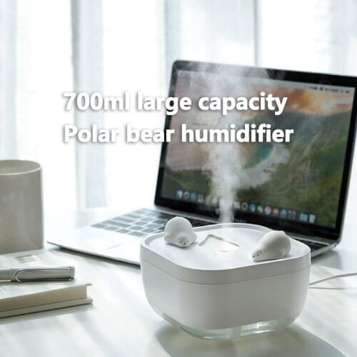 Polar Bear Bathtub Air Humidifier USB Mist Maker Atomizer for Kids Gift Mute Ultrasonic Cool Aroma Diffuser Humidificador