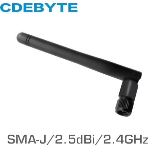 Wifi Antenna 2.4GHz SMA-J Interface 2.5dBi High Gain Omnidirectional Antena wifi Exterior CDEBYTE TX2400-JK-11 hf antenna