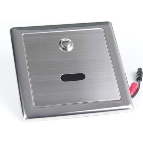 X7742 - Luxury Stainless Steel Material DC6V Automatic and Manual Double Function of Toilet Automatic Flush Valve