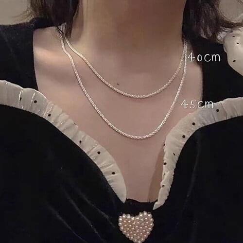 Women Girls Shiny Clavicle Necklace Elegant Fashion Short Necklace Choker Necklace Charm Necklace Jewellery Accessories