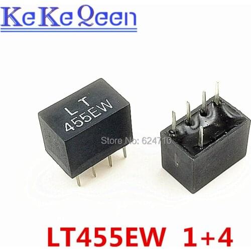 10PCS LT455EW LT455E CF455E CF455EW 455E 1+4 5Pin DIP-5 455KHz ceramic filter For communication Signal relays