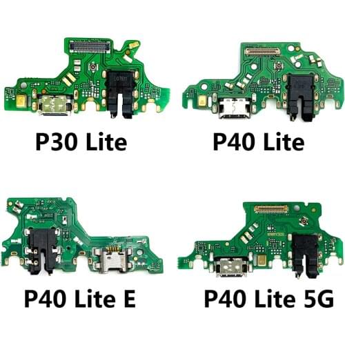 USB Charging Port Jack Dock Connector Board Flex Cable For Huawei P30 P20 Pro P40 Lite P30 P40 Pro Plus P9 Replacement Parts