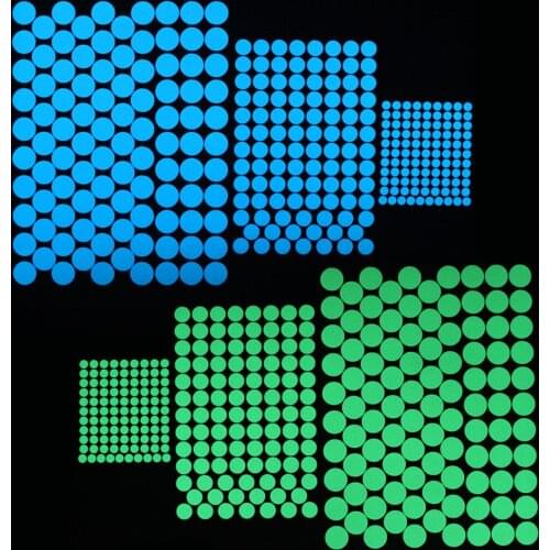 100pcs Luminous Circles Wall Stickers Glowing Round Dots Stickers for Kids Room Ceiling DIY Decoration Home Decor Circular Decor