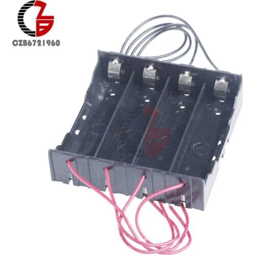 4x 18650 Rechargeable Battery Holder Box Case 18650 Lithium Battery Storage Box