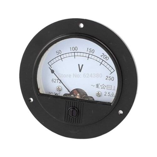 62T2 AC150V 300V 450V 500V 600V AC 0-250V Customized voltage Analog Voltmeter Voltage Meter Measuring Gauge Class 2.5 90mm