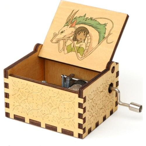 Antique Carved Music Box 3D Music Box Printed Musical Box Birthday Gift New Year Gift