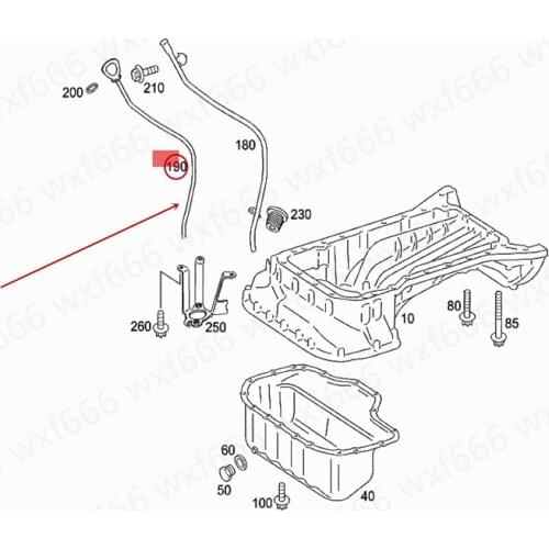 Car Dipstick Suitable for C230mer ced es-be nzC300 E280 E300 S300 S350 ML350 2008-2012 Measuring ruler