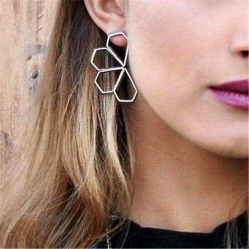 Женские золотые серьги Belle Femme China At AliExpress