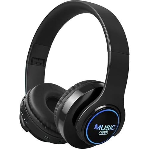 KF01 wireless bluetooth headphone Gaming Headset earphone LED breathing lights Microphone Surround Sound for PS4 for TV