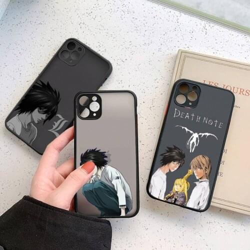 Death Note L·Lawliet Phone Case For iphone 12 11 7 8 plus mini x xs xr pro max matte transparent cover