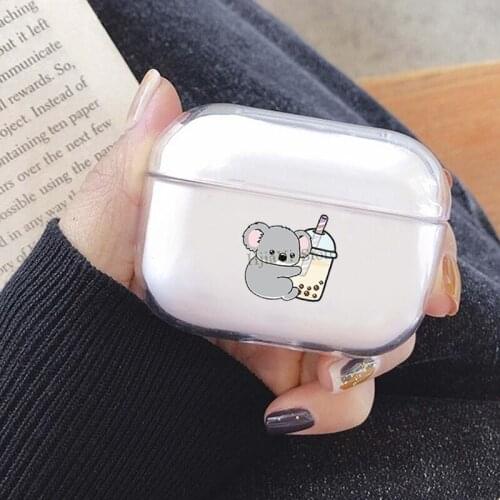 Little Koala Loves Boba Cover For AirPods Pro 3 Air Pods Case Earphone Accessories TPU Protector Airpods3 Case