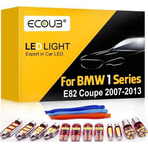For BMW E82 Coupe 120i 125i 128i 135i M Led Interior Light Bulb Kit Dome Map Reading Trunk Footwell Glove Box Sun Visor Bulbs