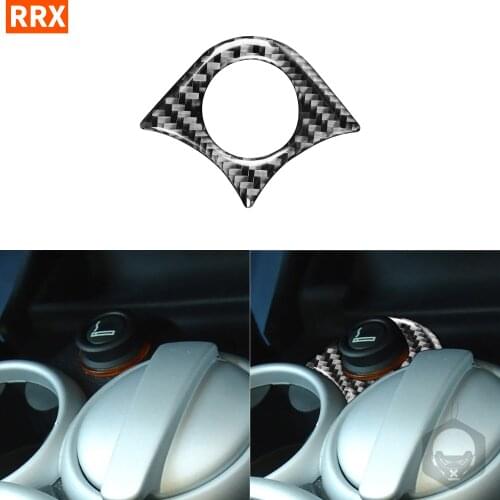 For Mini Cooper S One Hatch R50 R53 2005 2006 Carbon Fiber Sticker Cigarette Lighter Decoration Cover Interiors Car Accessories