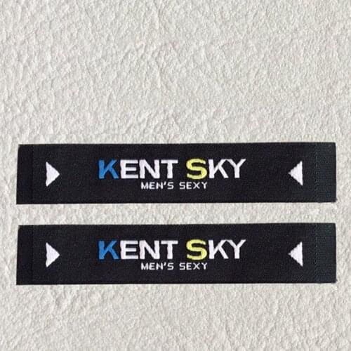 Custom clothing tags / labels for your brand customized made woven labels fabric labels for bag, clothing, shoe