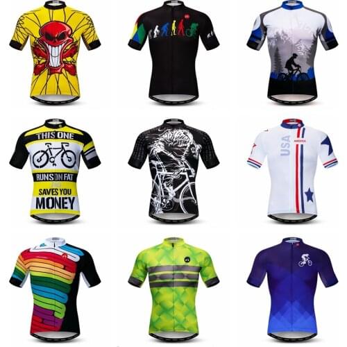 Weimostar Cycling Jersey Men Summer Short Sleeve Bicycle Jersey MTB Bike Jersey Racing Cycling Shirt Top Maillot ciclismo
