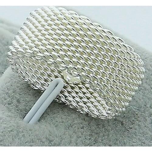 925 Sterling Silver Interwoven Web Ring For Woman Fashion Charm Wedding Engagement Jewelry