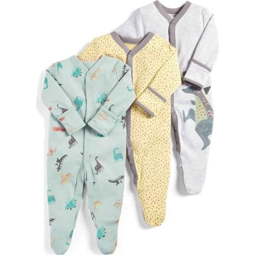 Baby Rompers Soft Cotton Infant Sleepsuits Jumpsuit Lovely Cartoon Costumes Spring Autumn For Newborn Clothes 0-12M