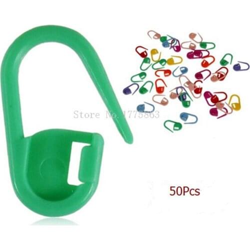 50Pcs Mini Knitting Crochet Locking Stitch Markers / Can Also Be Used as A Nappy Pin on A New Baby Greeting Card AA7789