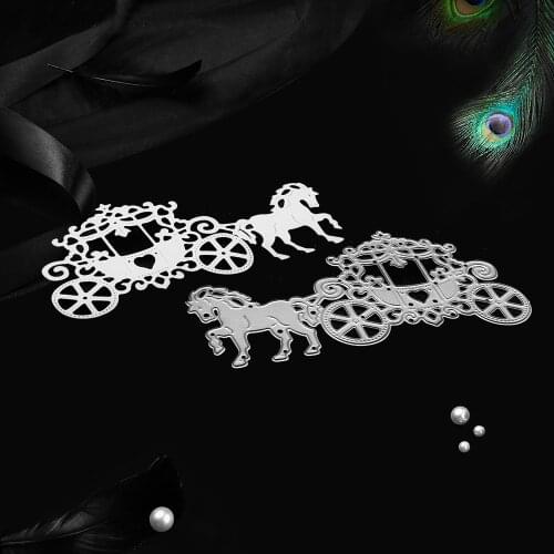 Metal Craft Princess Carriage Metal Cutting Dies Stencils Scrapbooking Photo Album DIY Decorative Craft Die Cut Scrapbooking Die