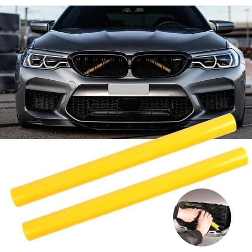 Front Grille Trim Strips For BMW F30 F32 3 4 Series Yellow Sport Style Grille Trim Strips Cover Frame Car Decorations Stickers