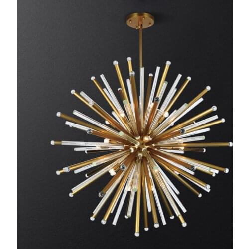 Personality creative chandelier coffee shop office clothing store image shop window spherical retro lamp