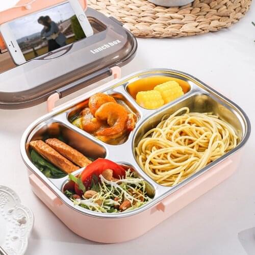 Portable Lunch Box Hot Japanese Style Compartment Bento Box Kitchen Leakproof Food Container