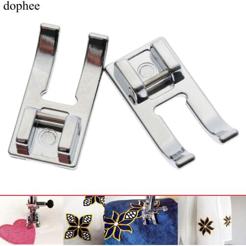 Dophee Snap-on Open Toe Embroidery Foot Household Sewing Machine Parts Presser Foot
