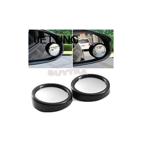 1 pair 2 pieces Adjustable Car mirror Wide Angle Round Convex Blind Spot mirror for Car parking Rear view mirror Hot Selling